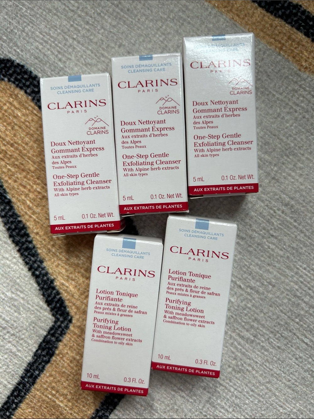 Clarins skincare bundle. 6 pc